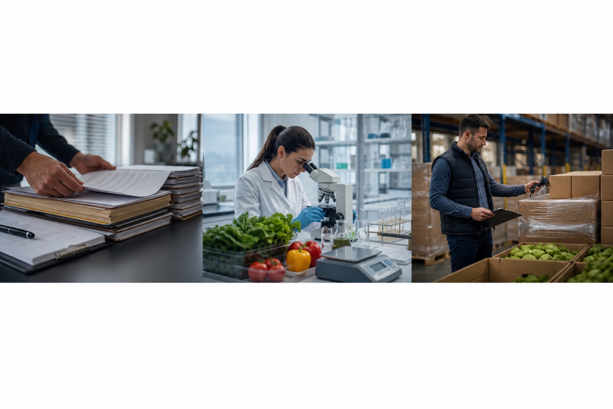 Residue analysis, export documentation, and warehouse verification workflows supporting compliant shipments